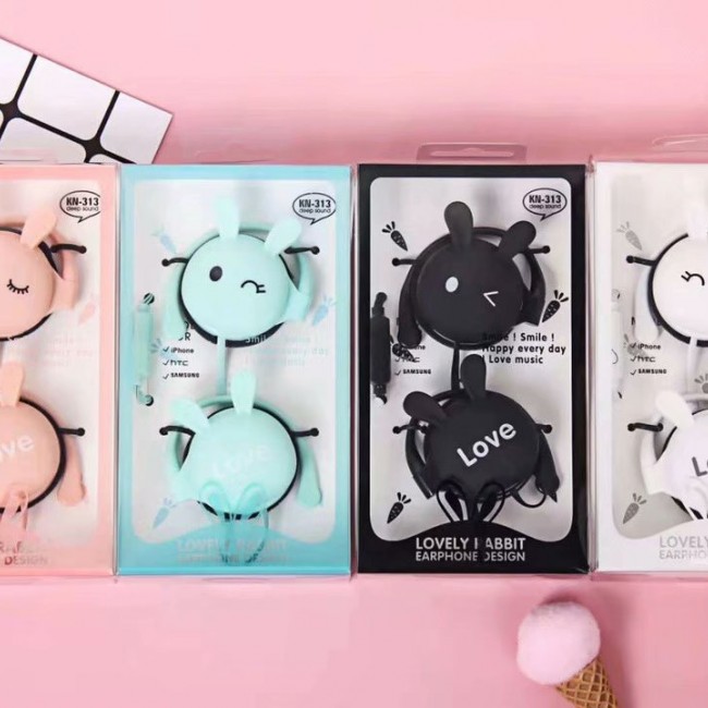 هندزفری فانتزی طرح خرگوش ناز Yinbaoli cute bunny earphone KN313 - تصویر 9