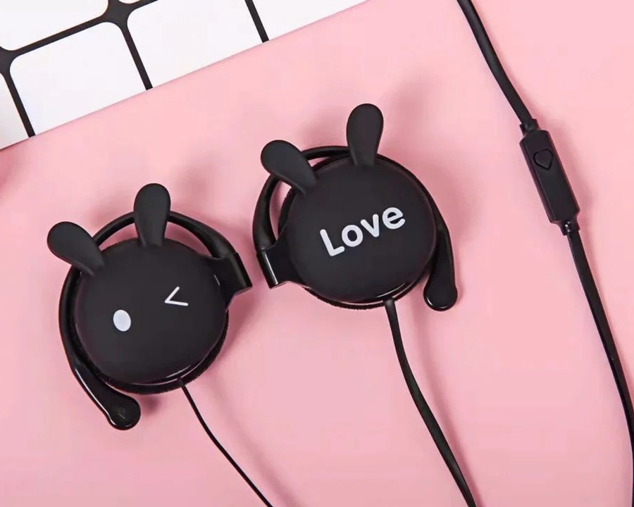 هندزفری فانتزی طرح خرگوش ناز Yinbaoli cute bunny earphone KN313 - تصویر 3