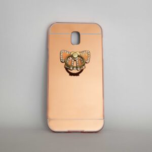 قاب آینه‌ای نگین‌دار مدل پاپیون و انگشتری J5 PRO