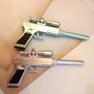 خودکار مدل تفنگ همراه با چراغ قوه